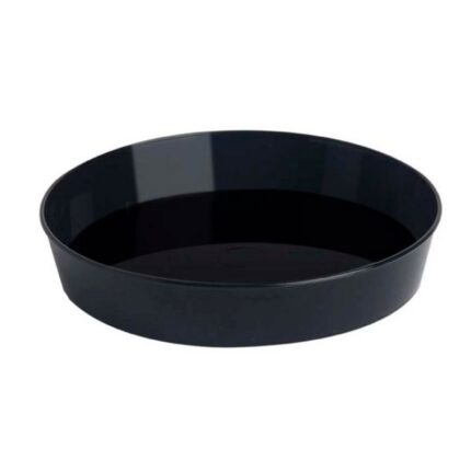 Tαψάκι μικρό με καπάκι για σαβαρέν σε διάφανο και μαύρο