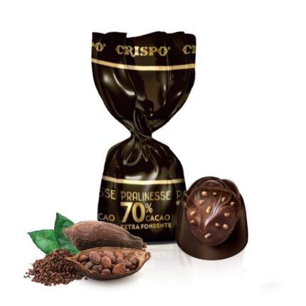 CRISPO PRALINESSE DARK CHOCOLATE 70% 6kg