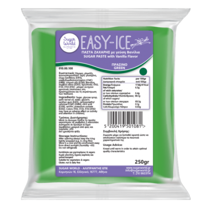 Πάστα Ζάχαρης Easy-Ice Γεύση Βανίλια Πράσινη 250gr