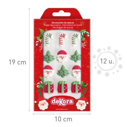 Ζαχαρωτά Διακοσμητικά Xmas 2D Σχέδια 5σχ x12